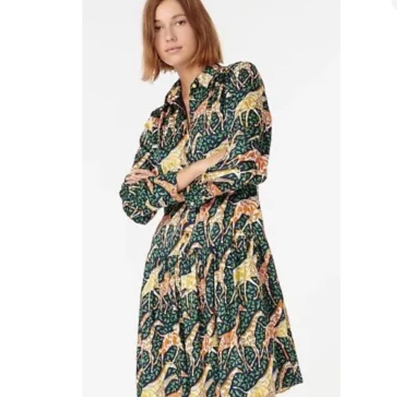 NWOT popular Jcrew giraffe dress. Size Large Tall. - Picture 3 of 5